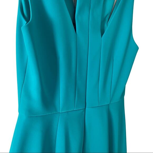 NWT BCBG Max Azria Orlena Double-Strap Gown Teal 02 - Picture 11 of 15